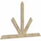 Ekena Millwork Saratoga Rough Sawn Timber Gable Bracket, Douglas Fir, 96"W x 60"H x 2"D x 6"F, 15/12 Pitch GBW096X60X0206SAR00RDF - alternate 5